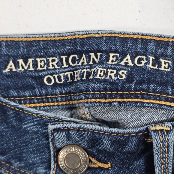 American Eagle Outfitters Kick Boot Jeans Medium Wash Size 00 Women - Picture 7 of 9